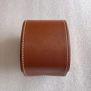 Factory Direct Luxury Brown <b>Roll</b> Watch <b>Box</b>, Travel Portable Watch Case with Custom Logo, High Quality Brand Watch <b>Box</b> - Product Image 1