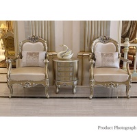 Canapé classique baroque français de luxe européen en bois massif chaise de loisirs en cuir pour salon ou hôtel meubles de maison