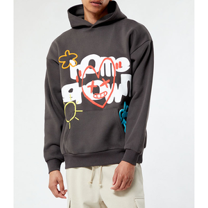 Ventes en gros de sweats à capuche streetwear pour hommes, à séchage rapide, respirants, en mousse, avec impression numérique, style confortable, unique, nouvelle arrivée, hiver - Product Image 1