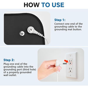 24X16 "tikar pembumian, untuk tidur & energi kesehatan alas kaki tanah Guling Yoga yang ditingkatkan & bantal - Product Image 2