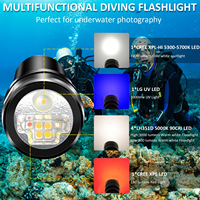 Wurkkos DL07 lampe de poche haute puissance 4180lm + 1000 MW UV torche multifonctionnelle longue portée plongée lumière LED