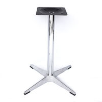 Pied de table en acier inoxydable de qualité commerciale, robuste, carré, pour mobilier d'extérieur, bistro et restaurant