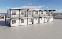 Maison conteneur modulaire de luxe préfabriquée en kit 10ft 20ft, moderne, pour hôtel, bureau, bâtiment, respirante, garantie 1 an