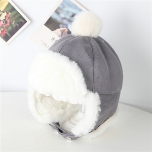 K2038 Gorro de Invierno para Niños, Gorros Cálidos para Bebés con Pompones en Forma de Anillo, Gorros de Esquí a Prueba de Viento, Juego de Gorro, Bufanda y Guantes para Niñas - Product Image 2
