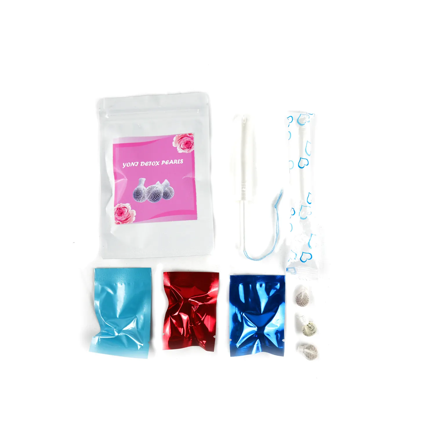 Private label herbal vaginal tightening women sex booster female libido yoni detox pearls for with applicators