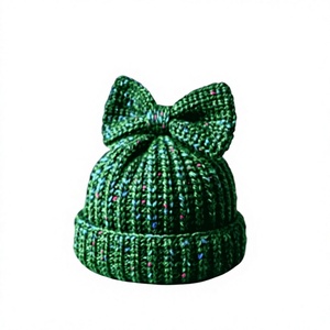 Gorro de Lana 100% Tejido Casual Premium para Mujer - Gorro de Invierno Moderno con Colores Personalizados para Venta al por Mayor OEM - Product Image 6