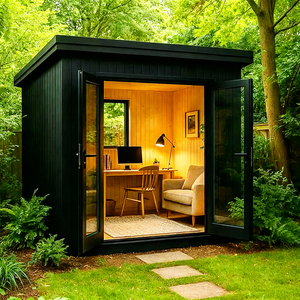 Sauna extérieur compact carré pour 2 personnes, chauffage infrarouge, écologique, en bois de fer, chauffage rapide, montage facile sans outils, <span class=keywords><strong>spa</strong></span> à domicile - Product Image 6