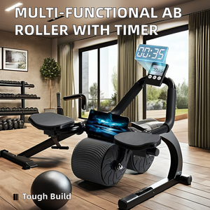 Rodillo abdominal para equipo de gimnasio en casa con temporizador de rodillera con material PP - Product Image 2