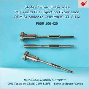 Nouvelle soupape de commande en acier pour <span class=keywords><strong>injecteur</strong></span> Common Rail F00R J00 420 avec ajustement universel - Product Image 1