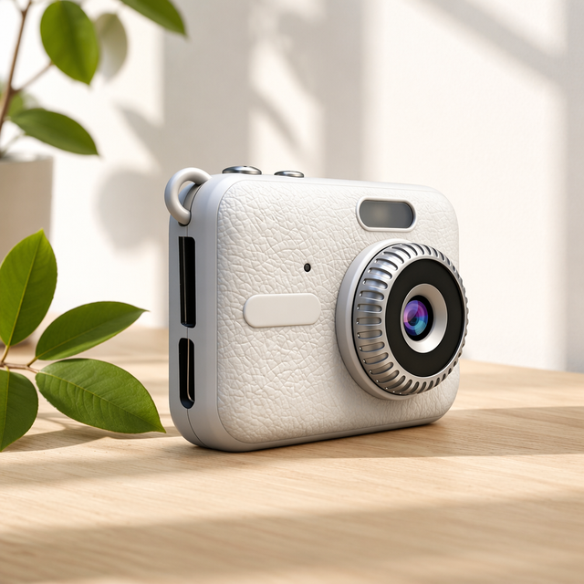 Retro Mini Camera 1080P Thumb Digital Camera MicroSD 128GB for Travel Street Photography Daily Use 11 Filters Type-C Charging