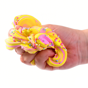 Pâte à modeler licorne écologique super douce à séchage à l'air, jouet en boue cristalline pour enfants, matériau en argile coloré non collant - Product Image 3
