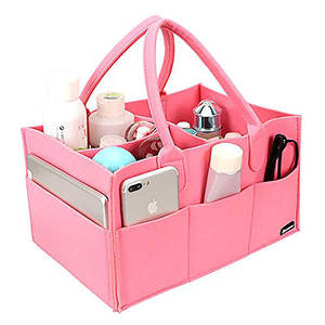 Sac fourre-tout de voyage portable pour femmes, bacs de rangement pliables, organisateur, paniers en tissu pliables de grande capacité pour l'organisation - Product Image 5