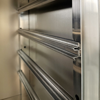 Refroidisseur d'air de préparation sous comptoir à double porte, refroidi par ventilateur, en acier inoxydable, avec température numérique, neuf, fourni directement par l'usine Bindose