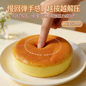 ขนมปังกลมบีบเล่นได้ บีบแล้วคืนตัวช้า ของเล่นคลายเครียด - Product Image 4