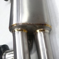 Rongdi - Échappement arrière en acier inoxydable de haute qualité pour E46 M3 S54 - Silencieux arrière - Soudure TIG - Finition bleue brûlée - Épaisseur 1,5 mm - Garantie 5 ans