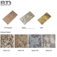 Carreaux de verre vintage à bord poli Design mur décoratif verre biseauté antique miroir carrelage vente en gros direct d'usine