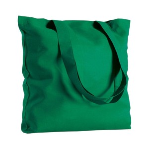 Sac de shopping personnalisable en coton 280g, vert, carré, décontracté, sac fourre-tout promotionnel - Product Image 1