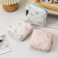 Dompet Koin Mini & Dompet Perjalanan Anti Maling Berbahan Katun dengan Ritsleting Berbentuk Hati dan Desain Ramah Lingkungan