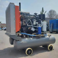 Compresseur d'air à vis portable diesel refroidi par air YiBang 41 kW 5 m³/min 7 bars 380 V 50 Hz 2400 tr/min pour la construction