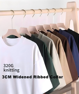 Camiseta Oversize de Diseño OEM, 100% Algodón, Lisa, de Manga Corta, Gruesa, con Logotipo Personalizado, 320 g/m² - Product Image 2