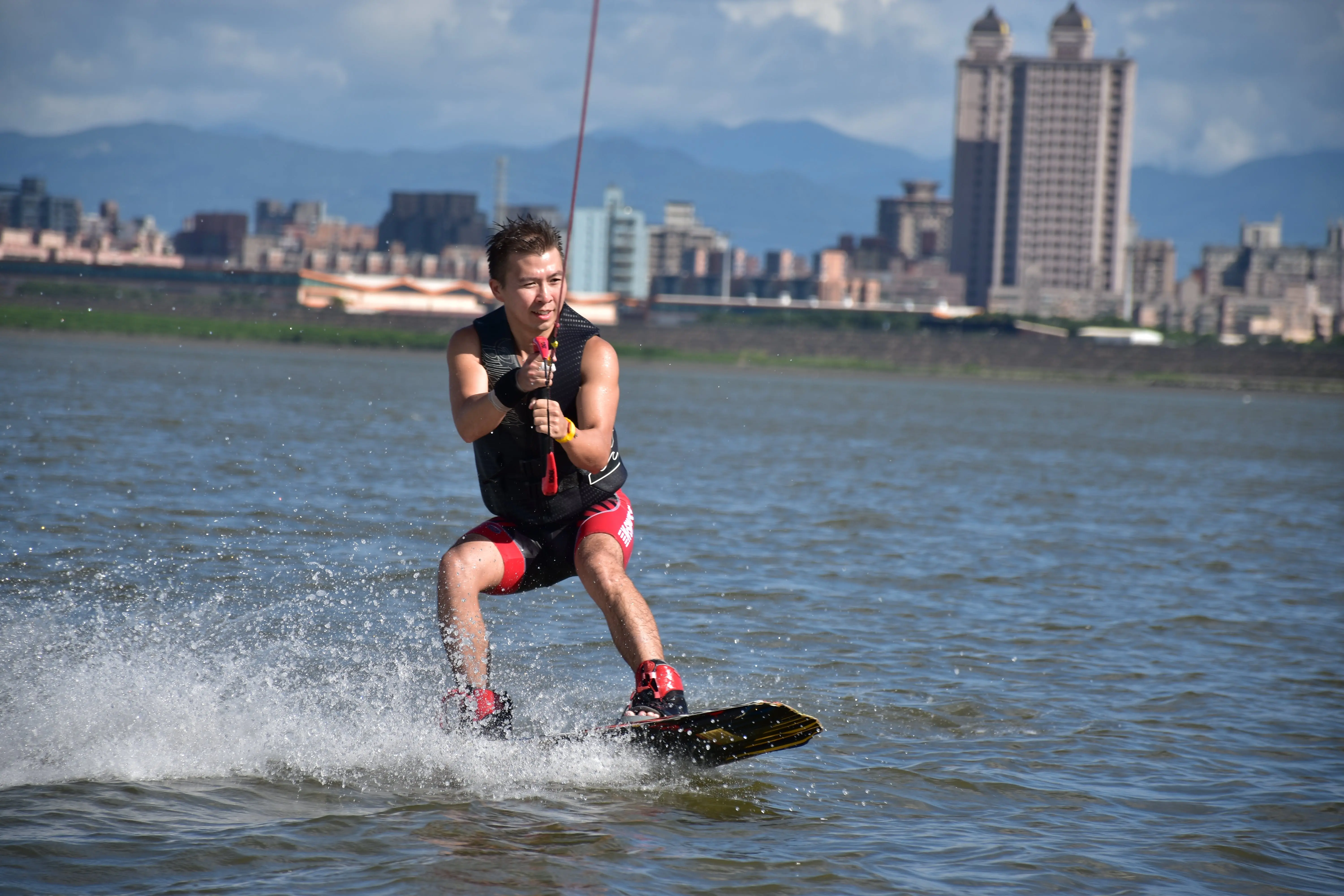 Corde de ski nautique UHMWPE Corde de remorquage de cerf-volant avec poignée EVA PE