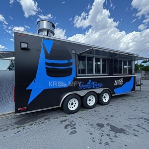 Mobile BBQ Coffee <b>Hot</b> <b>Chocolate</b> Vending Cart Shawarma Fully Equipped Towable Food Trailer for Snack Food Candy Chips Outdoor Use - Product Image 4