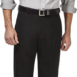 Men's Premium No Iron Khaki Classic Fit Flat Front Casual Pant (Regular and Big & Tall Sizes)