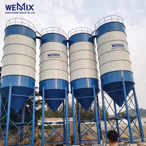 50T Silo de cemento entero Q235 silo de cemento de acero al carbono para mezclador Planta dosificadora de hormigón - Product Image 6