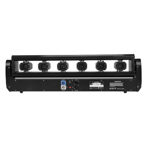 Barre laser DJ DMX 6x500mW RGB 3-en-1 à 6 têtes mobiles pour discothèques, mariages, fêtes et éclairage de scène - Product Image 3
