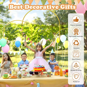 Kit de décoration de fête de mariage avec <span class=keywords><strong>arche</strong></span> en métal <span class=keywords><strong>pour</strong></span> ballons, cérémonie d'ouverture, <span class=keywords><strong>arche</strong></span> <span class=keywords><strong>ronde</strong></span> pliable <span class=keywords><strong>pour</strong></span> ballons - Product Image 4