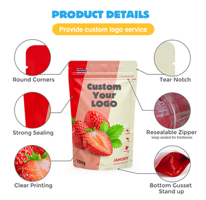 Sachets en papier kraft personnalisés avec fermeture éclair, imprimés en gravure, écologiques et compostables <span class=keywords><strong>pour</strong></span> le <span class=keywords><strong>pain</strong></span> et les produits de boulangerie - Product Image 5