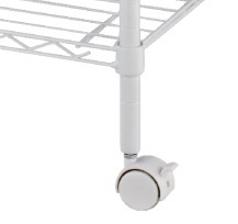 3 Tiers Cozinha Trolley com Rodas Mobile Food Cart Carrinho Utilitário com Madeira MDF <span class=keywords><strong>Board</strong></span> - Product Image 2