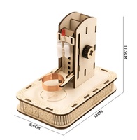 Kit d'expérimentation scientifique DIY sans fil, modèle éducatif STEAM en bois pour enfants