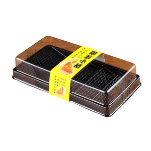 علبة بلاستيكية للتغليف مع شعار مخصص، علبة دونات، تغليف الدونات، حاوية بلاستيكية - Product Image 2