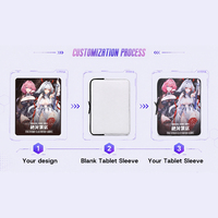 Housse de tablette personnalisée à motif de dessin animé, directement de l'usine, pour tablette de 11 pouces, personnage d'anime, légère, imperméable, en polyester, sac pour ordinateur portable