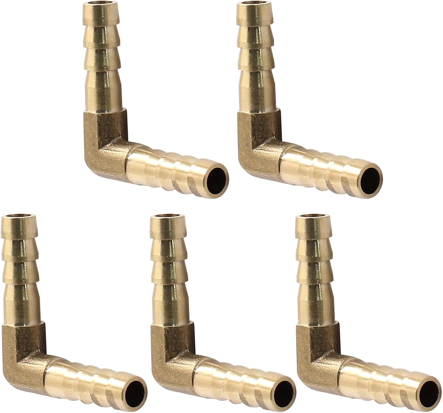5 pezzi Connettore in Ottone T Raccordi per Tubo Guarnizione 6 mm 8 mm 10 mm 12