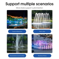 Petite fontaine dansante, nouveau design tendance, mini fontaine musicale, fontaine d'eau dansante portable, cascade pour jardin extérieur