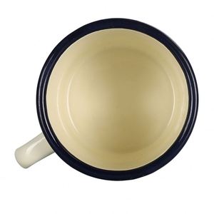 Mug émaillé personnalisé avec impression de logo, Mug de camping en acier émaillé personnalisé, Mug émaillé vierge pour sublimation avec impression de logo blanc, Mug en métal pour sublimation - Product Image 2