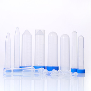 หลอดปั่นเหวี่ยงแบบใช้แล้วทิ้ง YINYUEBIO ทำจากพลาสติกแบบมีขีดบอกปริมาตร ก้นกลมและก้นแหลม ฝาเกลียว ขนาด 1.5 มล. 2 มล. 5 มล. 15 มล. 50 มล. สำหรับใช้ในห้องปฏิบัติการ - Product Image 1