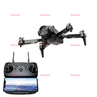 Mini drone pliable à double caméra, moteur sans balais, télécommande pour photographie aérienne, accessoires de drone