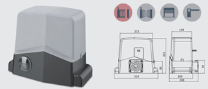 Motor Eléctrico Deslizante para Puerta Corredera con Control Remoto AC/DC, <span class=keywords><strong>Precio</strong></span> de Fábrica, Motorizado, 600 kg, para Villas Modernas - Product Image 5