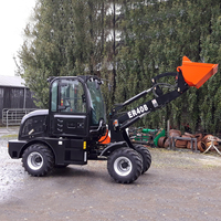 China Merk Everun Hot Koop ER408 Ce Goedgekeurd Farm Bouwmachines Compacte Kleine Mini Scharnierende Wiellader
