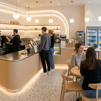 Ensemble complet pour boutique de bubble tea : Cuiseur à boba, infuseur à thé, scelleuse de gobelets, 3 couches, CE NSF, acier inoxydable 304