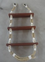 Échelle de corde en bois de haute résistance pour le prix usine d'escalade d'urgence marine