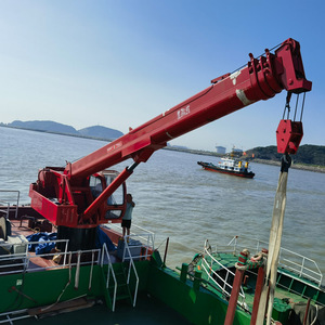 Grue de pont de <span class=keywords><strong>navire</strong></span> télescopique hydraulique marine ZONGTU, à moteur, pour chargement/déchargement de conteneurs, 1-10 tonnes, directement de l'usine - Product Image 1