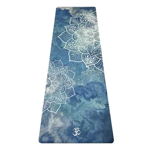 Frozen Marble Mandala Premium Organizador De Custom Carry Strap forma personalizzata tappetino da Yoga in microfibra antiscivolo ad alta densità