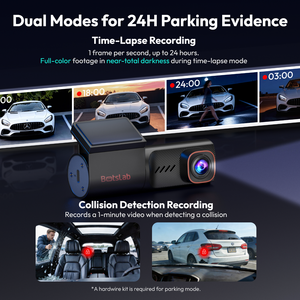 Cámara para Auto Botslab HK40 Plus 4K con Pantalla IPS, Lente Única Giratoria 360°, Visión Nocturna WDR, WiFi 5G y Monitor de Estacionamiento - Product Image 5