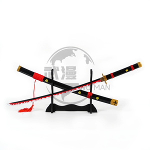 Rouge Noir Couleur One Pieces Adulte Cosplay Roronoa Zoro Épées Arme <span class=keywords><strong>Katana</strong></span> Épées En Bois pour Enfants Jouer - Product Image 4