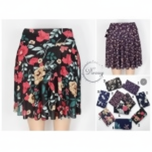 Gonna Vintage Casual di mezza lunghezza in seta di ghiaccio stampa digitale tessuto a maglia in Nylon traspirante modello leopardato primavera stagione naturale vestibilità - Product Image 1