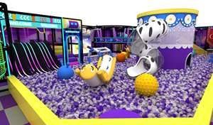 Indoor Soft Play Structure Commercial Ball <b>Pool</b> <b>Slide</b> Purple Orange Playground Soft Play With <b>Slide</b> - Product Image 5